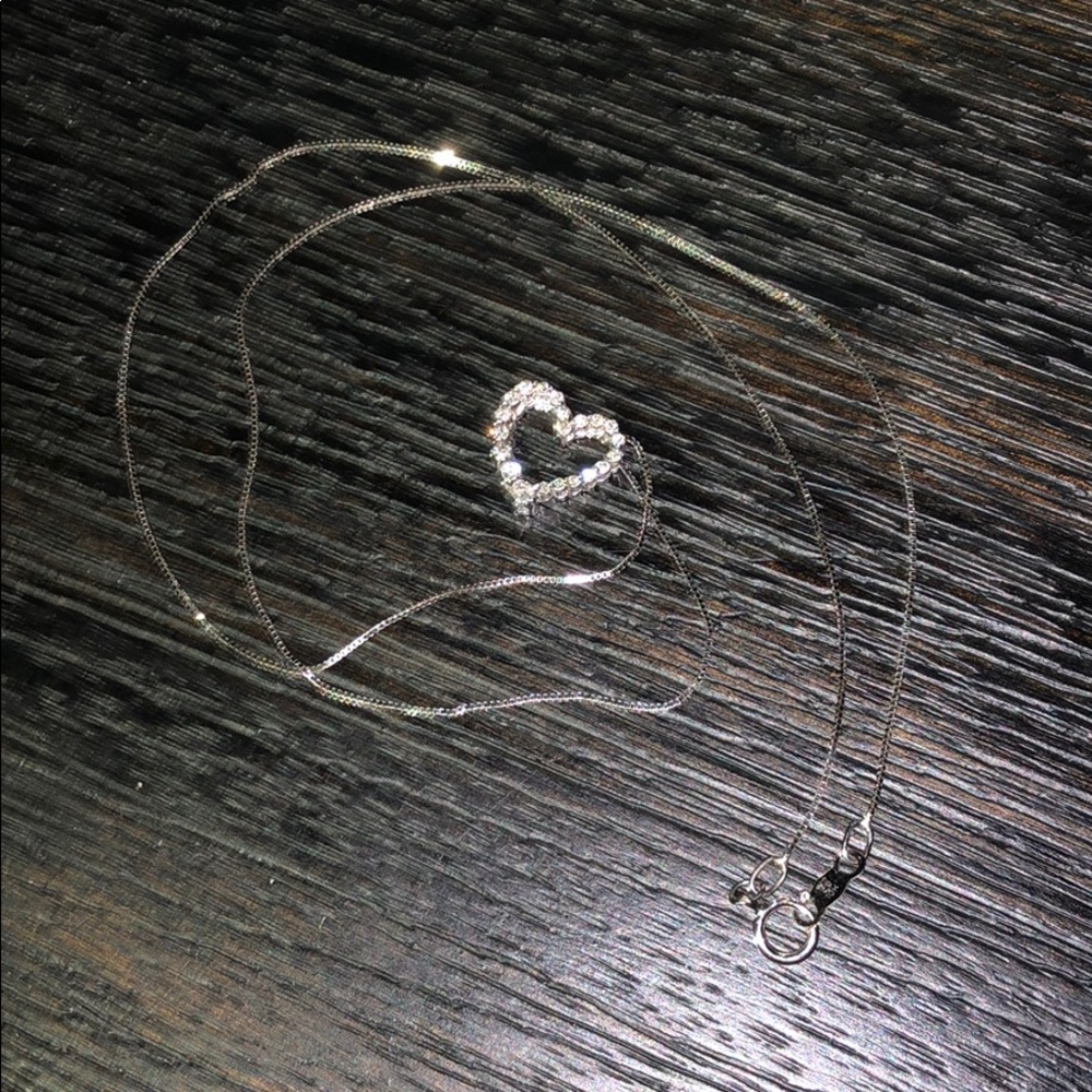 Diamond heart necklace